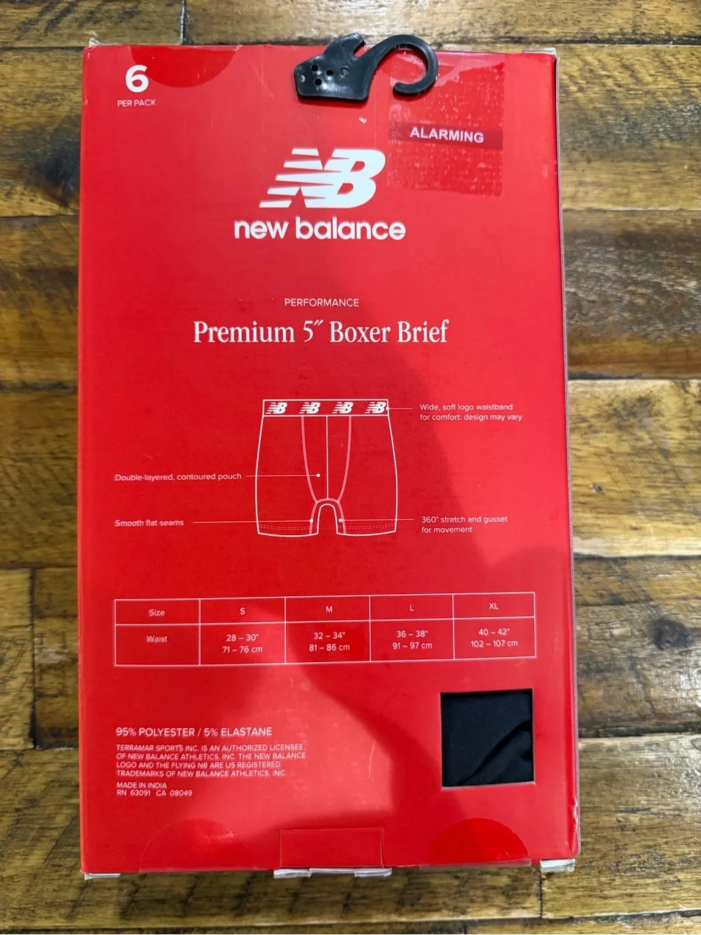 NIB 6 Pack New Balance Men's Premium Performance 5